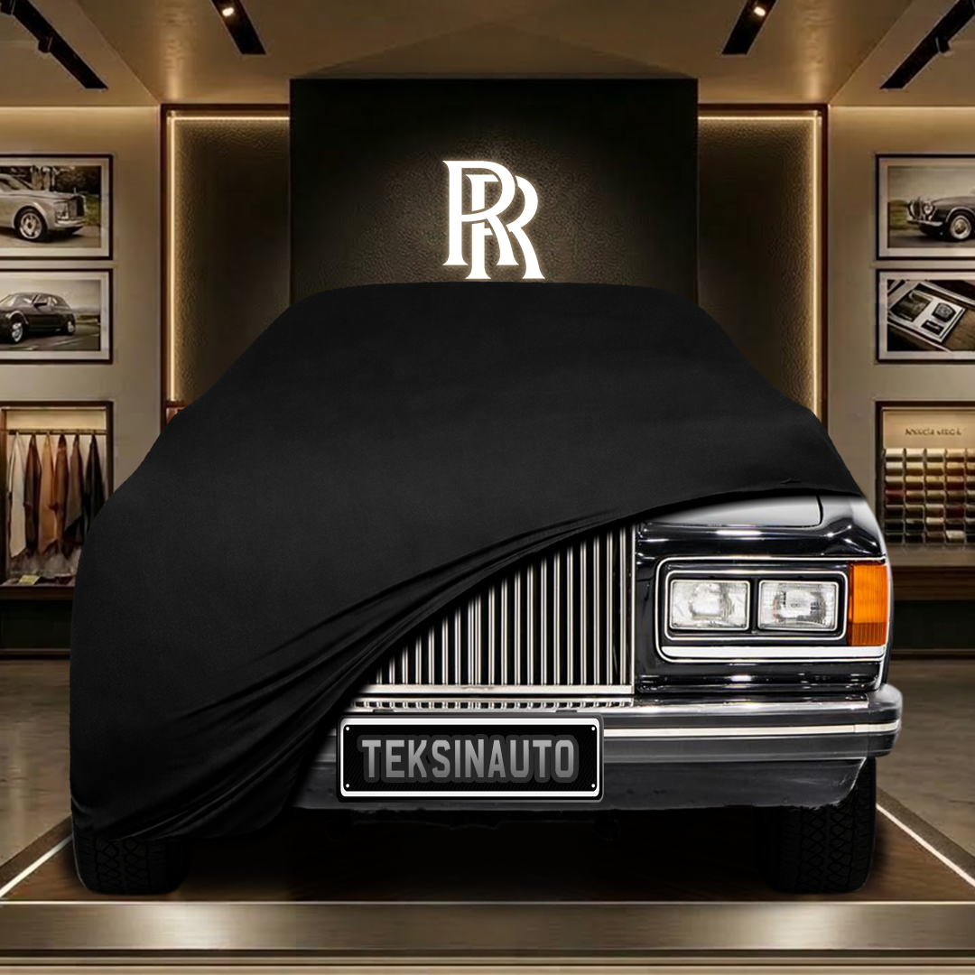Rolls Royce Silver Spur (1980-1998) Custom Fit Indoor Car Cover Soft Stretch Black Gray Blue Red Dust Protection Garage Cover Laser Cut + Bag