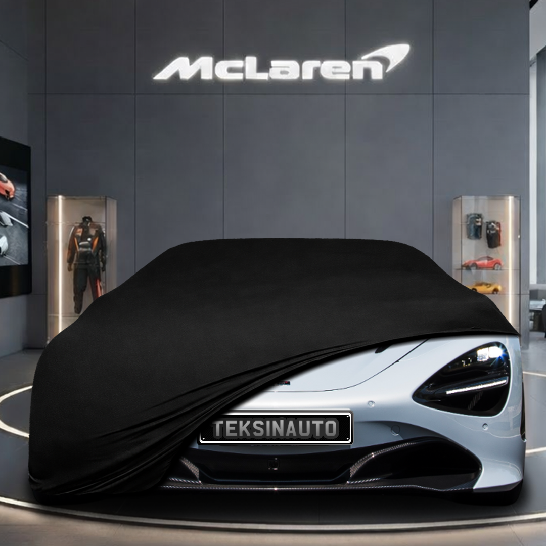 McLaren 720S (2017-2023) Custom Fit Indoor Car Cover Soft Stretch Black Gray Blue Red Dust Protection Garage Cover Laser Cut + Bag