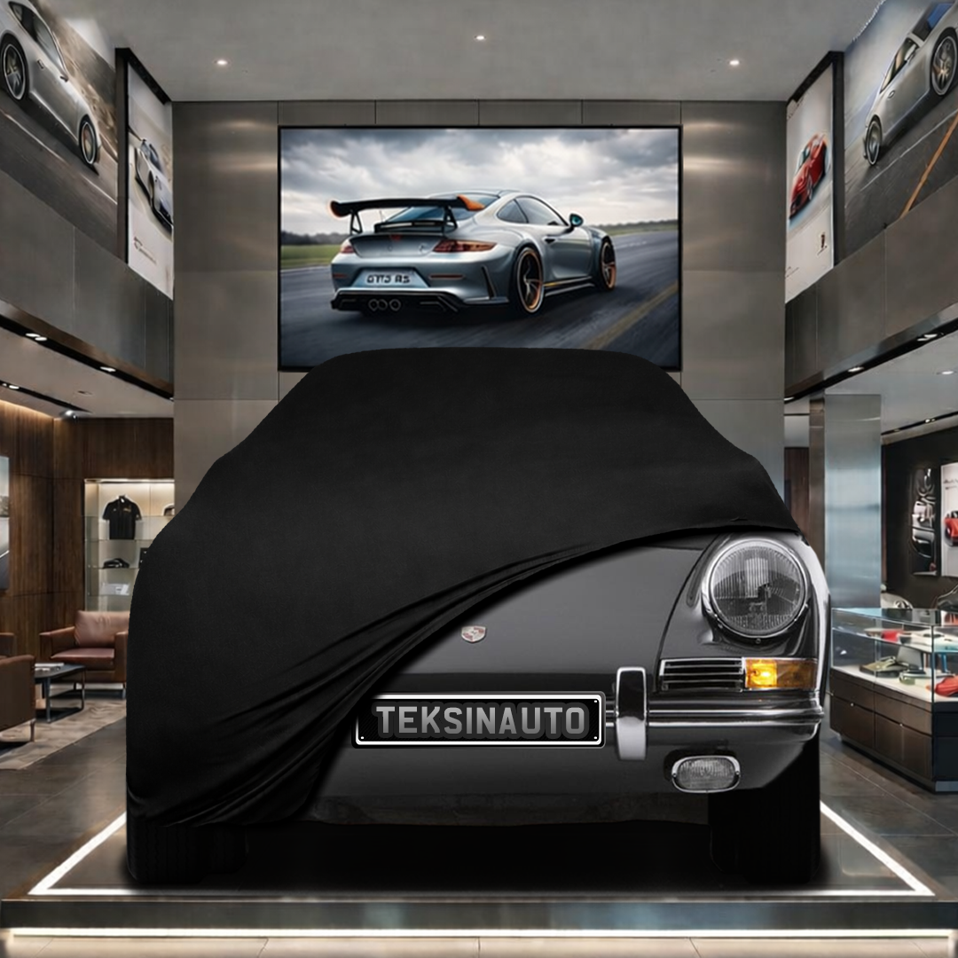 PORSCHE 901 Custom Fit Indoor Car Cover Soft Stretch Black Gray Blue Red Dust Protection Garage Cover Laser Cut + Bag