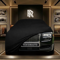Rolls Royce Ghost Extended Wheelbase 1 (2014-2020) Custom Fit Indoor Car Cover Soft Stretch Black Gray Blue Red Dust Protection Garage Cover Laser Cut + Bag