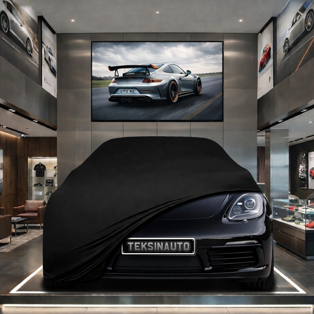 PORSCHE CAYMAN 718 982 2017- Custom Fit Indoor Car Cover Soft Stretch Black Gray Blue Red Dust Protection Garage Cover Laser Cut + Bag