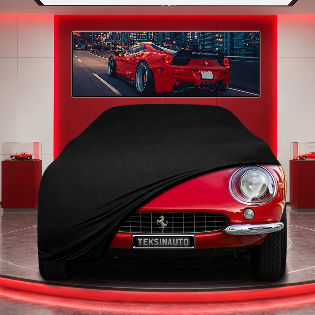 Ferrari 275 Custom Fit Indoor Car Cover Soft Stretch Black Gray Blue Red Dust Protection Garage Cover Laser Cut + Bag