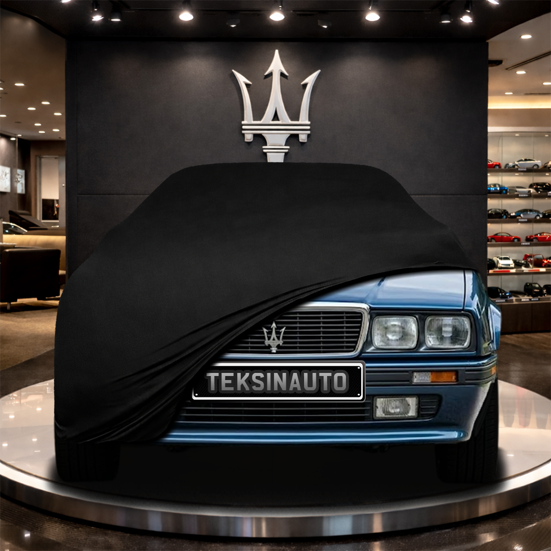 MASERATİ 228 (1986-1992) Custom Fit Indoor Car Cover Soft Stretch Black Gray Blue Red Dust Protection Garage Cover Laser Cut + Bag