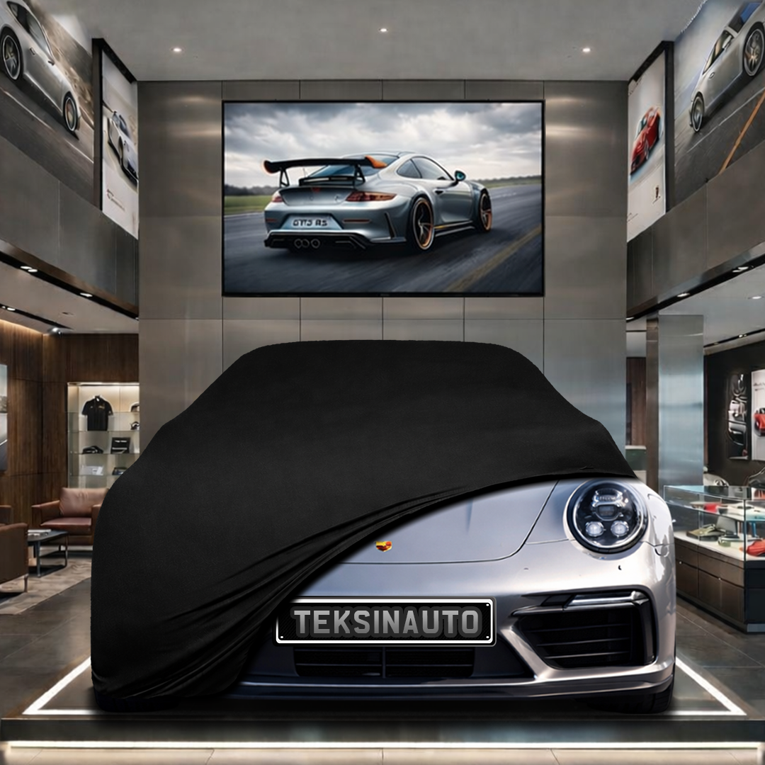 PORSCHE 911 992 2024- Custom Fit Indoor Car Cover Soft Stretch Black Gray Blue Red Dust Protection Garage Cover Laser Cut + Bag