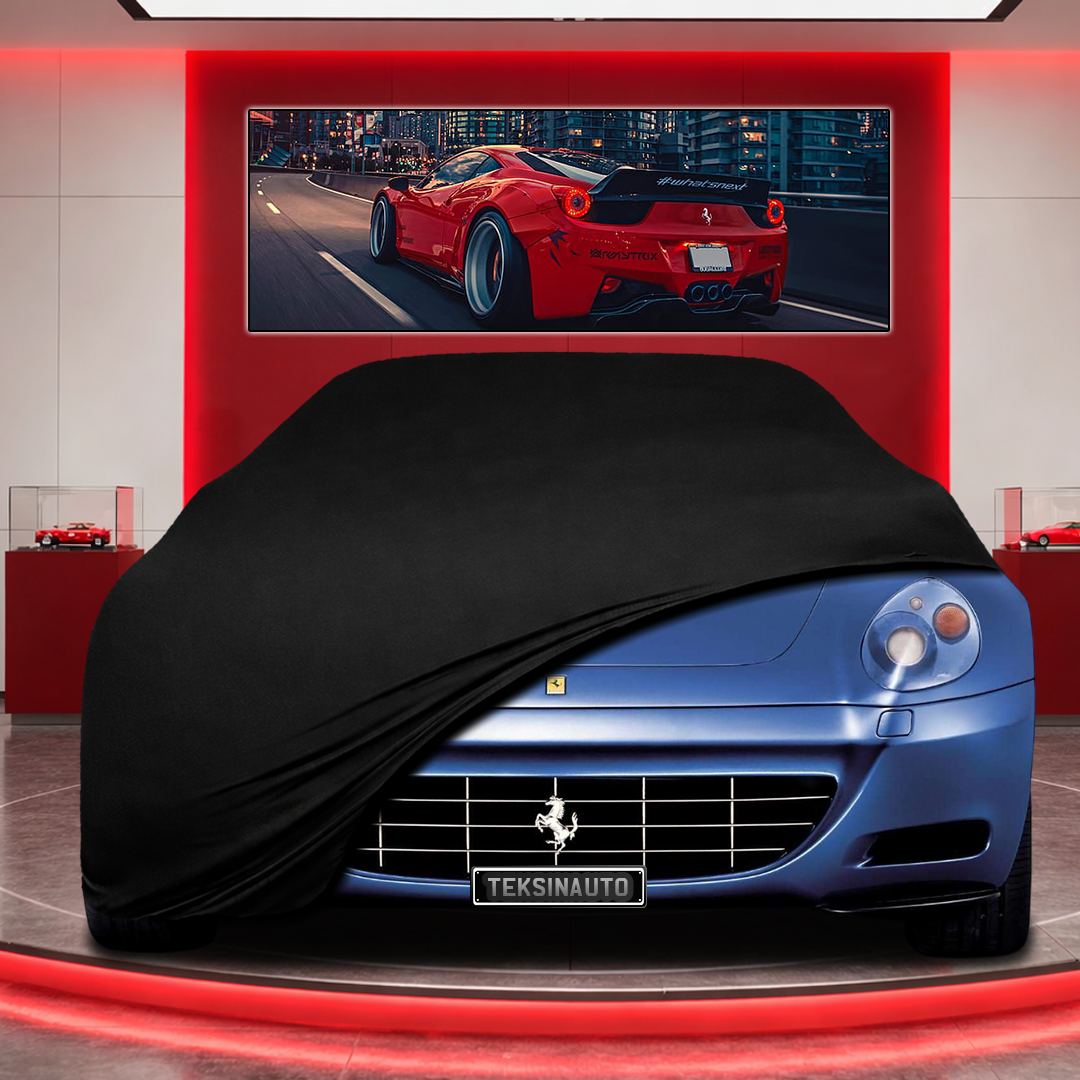 Ferrari 612 Custom Fit Indoor Car Cover Soft Stretch Black Gray Blue Red Dust Protection Garage Cover Laser Cut + Bag