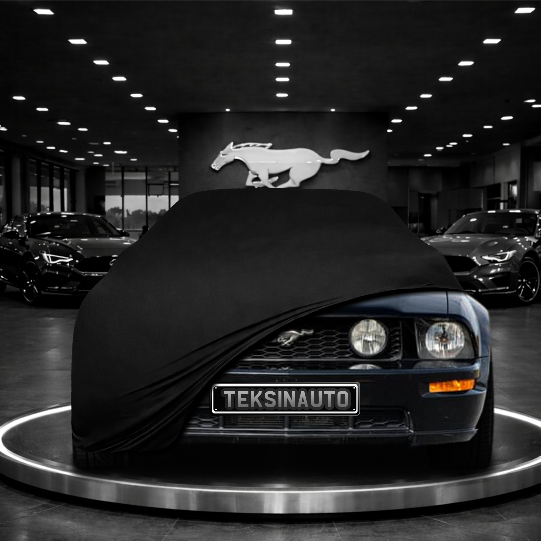 MUSTANG 5 2005-2014 Custom Fit Indoor Car Cover Soft Stretch Black Gray Blue Red Dust Protection Garage Cover Laser Cut + Bag