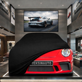 PORSCHE 911 991-2 SPEEDSTER 2019-2020 Custom Fit Indoor Car Cover Soft Stretch Black Gray Blue Red Dust Protection Garage Cover Laser Cut + Bag