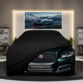 Jaguar XJ Long (X351) (2015-2019) Custom Fit Indoor Car Cover Soft Stretch Black Gray Blue Red Dust Protection Garage Cover Laser Cut + Bag