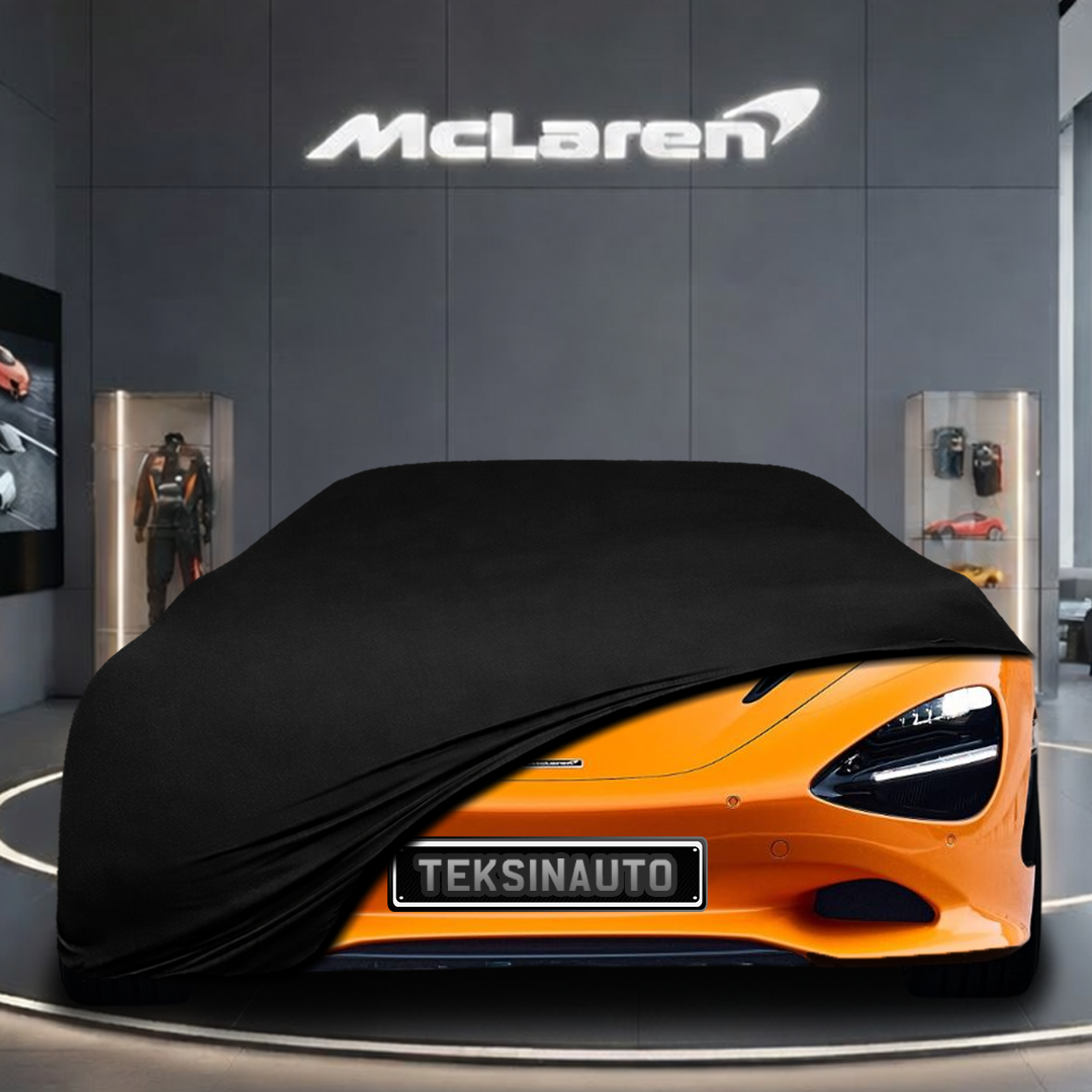 McLaren 750S (2023-) Custom Fit Indoor Car Cover Soft Stretch Black Gray Blue Red Dust Protection Garage Cover Laser Cut + Bag