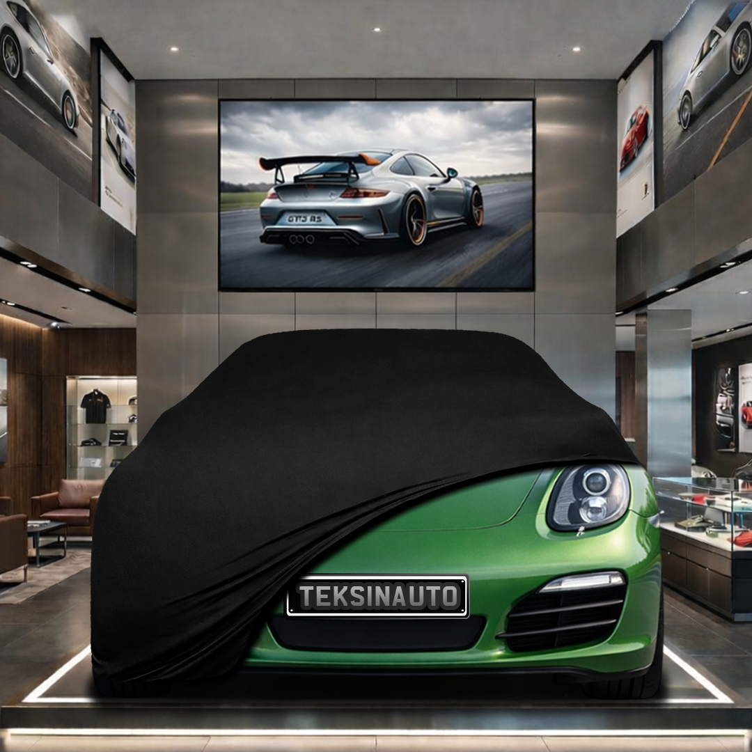 Porsche Boxster 981 (2012-2016) Custom Fit Indoor Car Cover Soft Stretch Black Gray Blue Red Dust Protection Garage Cover Laser Cut + Bag
