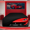 Ferrari Sergio Custom Fit Indoor Car Cover Soft Stretch Black Gray Blue Red Dust Protection Garage Cover Laser Cut + Bag