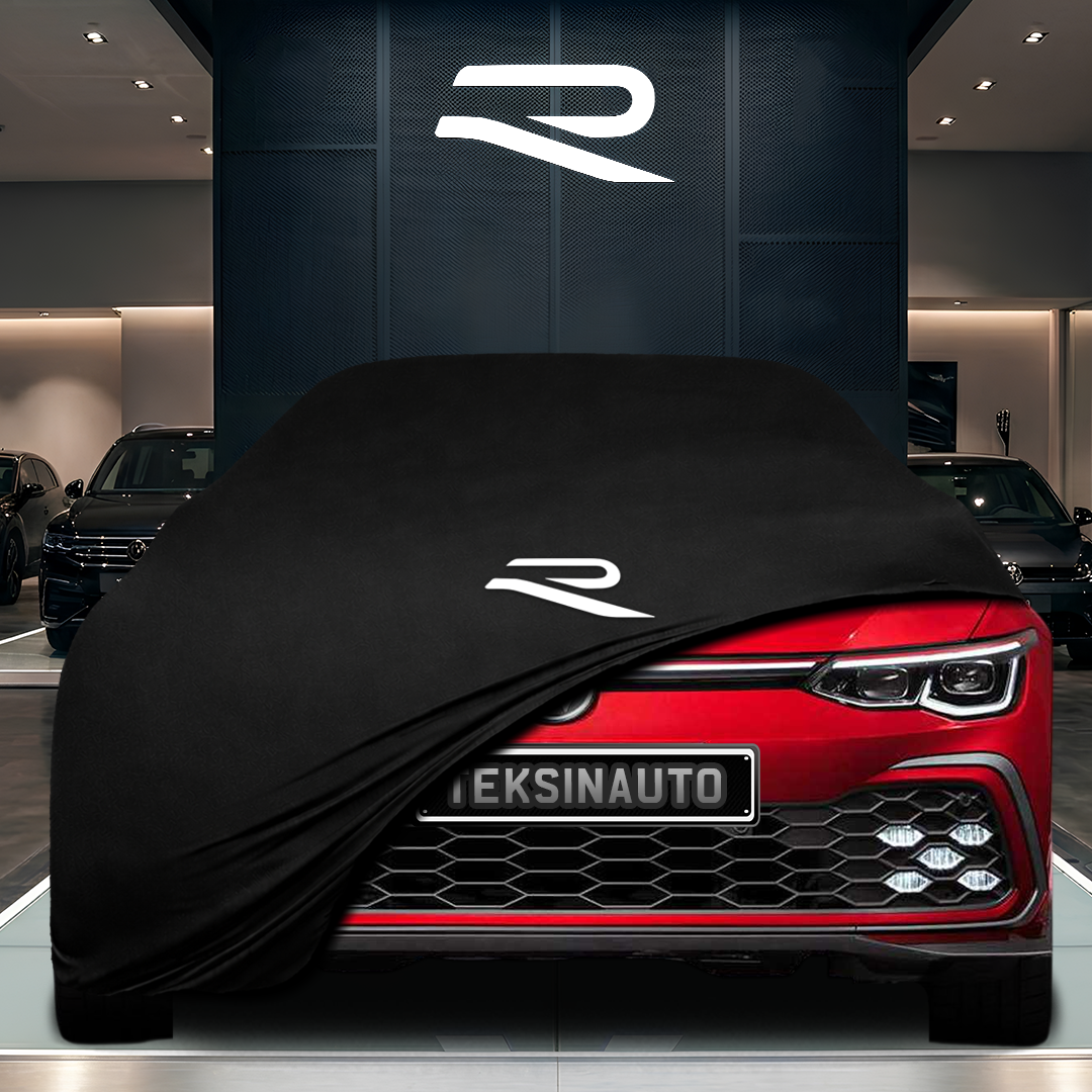VOLKSWAGEN GOLF 8 (2020-) Custom Fit Indoor Car Cover Soft Stretch Black Gray Blue Red Dust Protection Garage Cover Laser Cut + Bag
