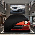PORSCHE 924 1976-1988 Custom Fit Indoor Car Cover Soft Stretch Black Gray Blue Red Dust Protection Garage Cover Laser Cut + Bag