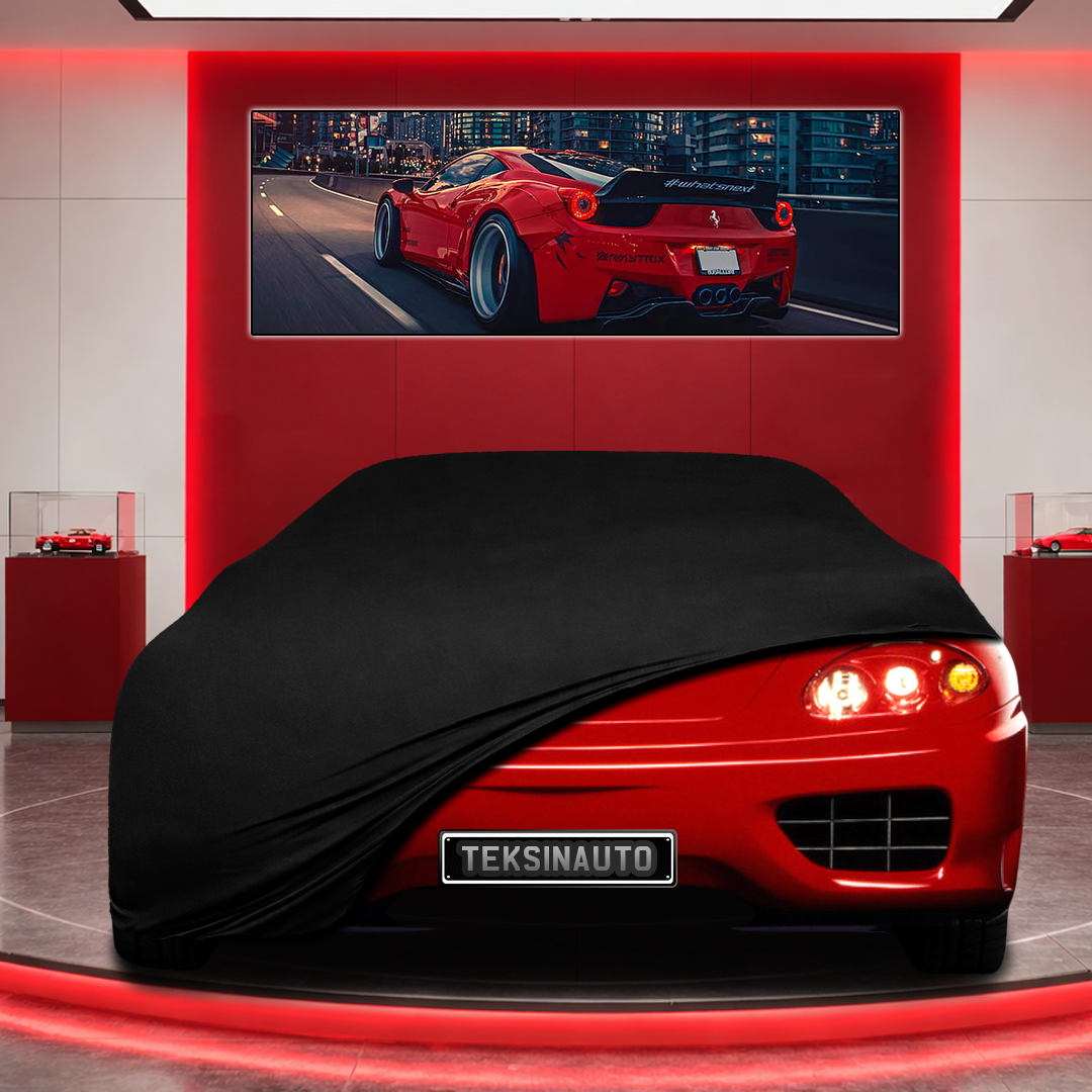 Ferrari 360 Modena Custom Fit Indoor Car Cover Soft Stretch Black Gray Blue Red Dust Protection Garage Cover Laser Cut + Bag