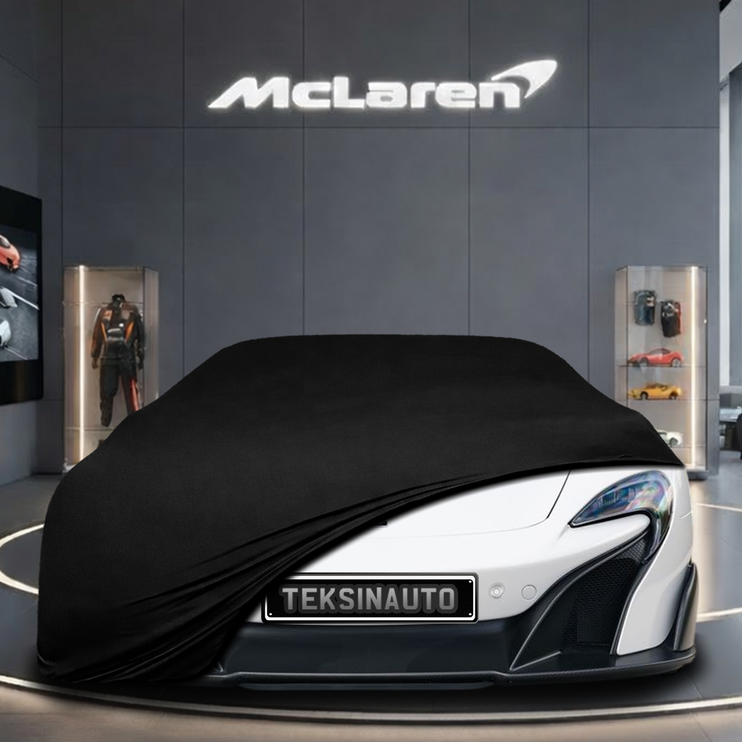 McLaren 675LT (2015-2017) Custom Fit Indoor Car Cover Soft Stretch Black Gray Blue Red Dust Protection Garage Cover Laser Cut + Bag