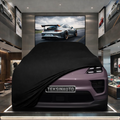 PORSCHE MACAN 2 ELECTRİC 2024- Custom Fit Indoor Car Cover Soft Stretch Black Gray Blue Red Dust Protection Garage Cover Laser Cut + Bag