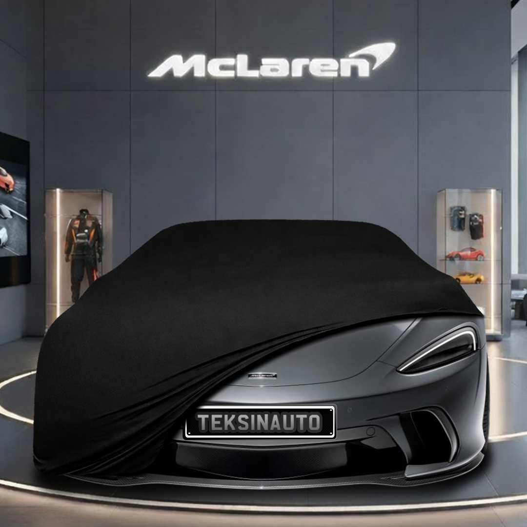 McLaren GTS (2023-) Custom Fit Indoor Car Cover Soft Stretch Black Gray Blue Red Dust Protection Garage Cover Laser Cut + Bag