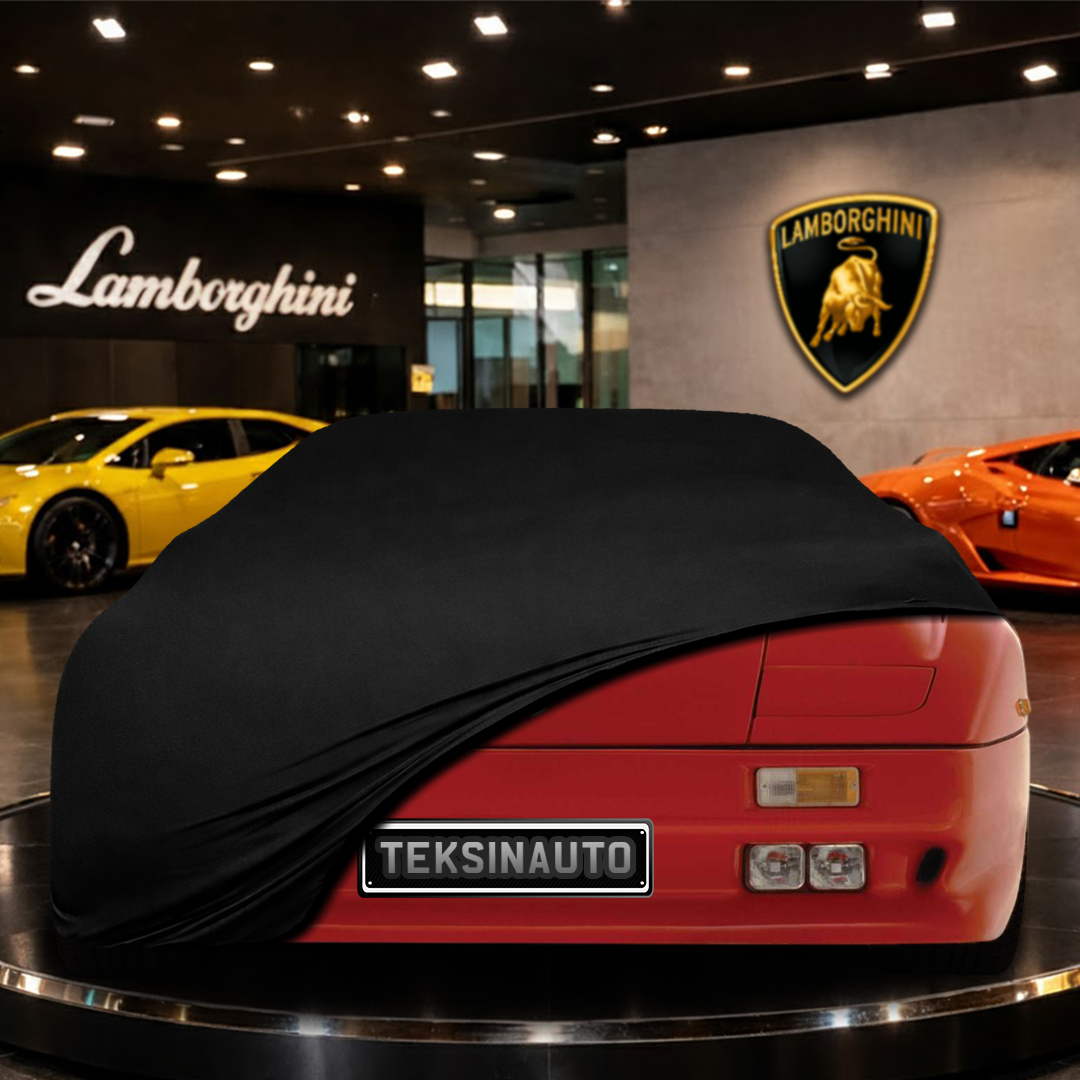 Lamborghini Diablo (1990-2006) Custom Fit Indoor Car Cover Soft Stretch Black Gray Blue Red Dust Protection Garage Cover Laser Cut + Bag