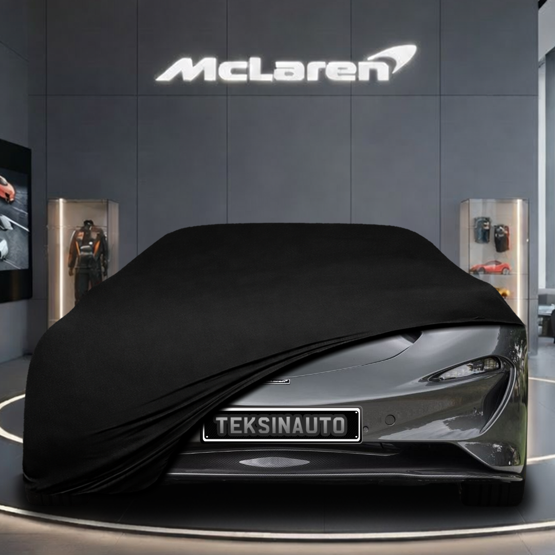 McLaren Speedtail (2020-) Custom Fit Indoor Car Cover Soft Stretch Black Gray Blue Red Dust Protection Garage Cover Laser Cut + Bag