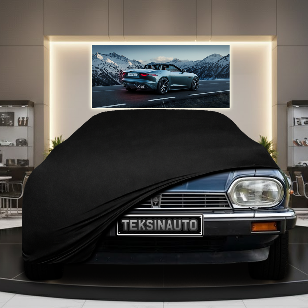 JAGUAR XJS COUPE 1975-1996 Custom Fit Indoor Car Cover Soft Stretch Black Gray Blue Red Dust Protection Garage Cover Laser Cut + Bag