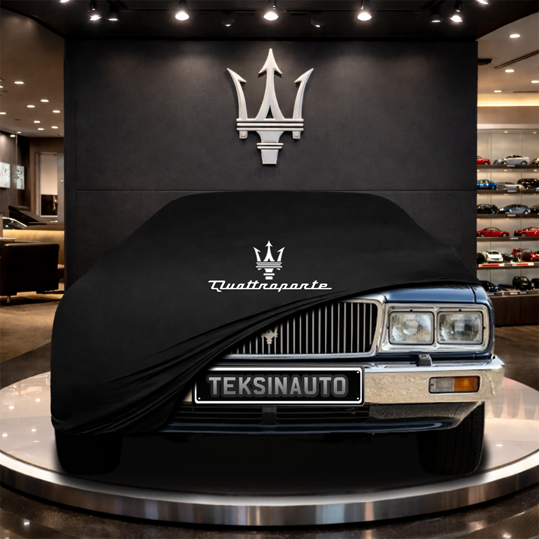 MASERATİ QUATTROPORTE (1978-1988) Custom Fit Indoor Car Cover Soft Stretch Black Gray Blue Red Dust Protection Garage Cover Laser Cut + Bag