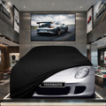 Porsche Carrera GT Custom Fit Indoor Car Cover Soft Stretch Black Gray Blue Red Dust Protection Garage Cover Laser Cut + Bag