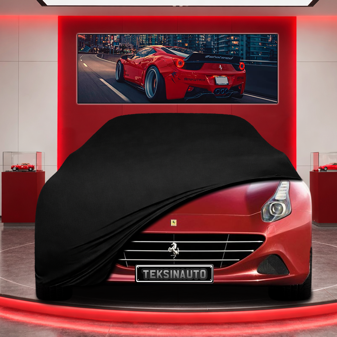 Ferrari California Custom Fit Indoor Car Cover Soft Stretch Black Gray Blue Red Dust Protection Garage Cover Laser Cut + Bag
