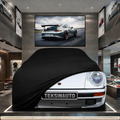 PORSCHE 911 SPEEDSTER 1989-89 Custom Fit Indoor Car Cover Soft Stretch Black Gray Blue Red Dust Protection Garage Cover Laser Cut + Bag