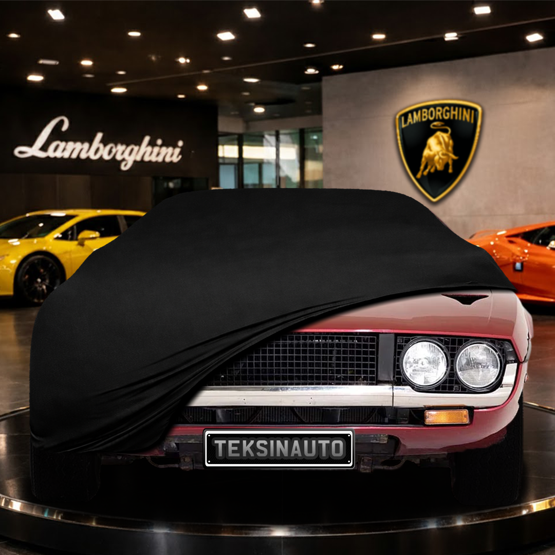 Lamborghini Espada (1968-1978) Custom Fit Indoor Car Cover Soft Stretch Black Gray Blue Red Dust Protection Garage Cover Laser Cut + Bag