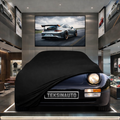 PORSCHE 968 1991-1995 Custom Fit Indoor Car Cover Soft Stretch Black Gray Blue Red Dust Protection Garage Cover Laser Cut + Bag