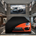 Porsche Cayman 981C (2013-2016) Custom Fit Indoor Car Cover Soft Stretch Black Gray Blue Red Dust Protection Garage Cover Laser Cut + Bag