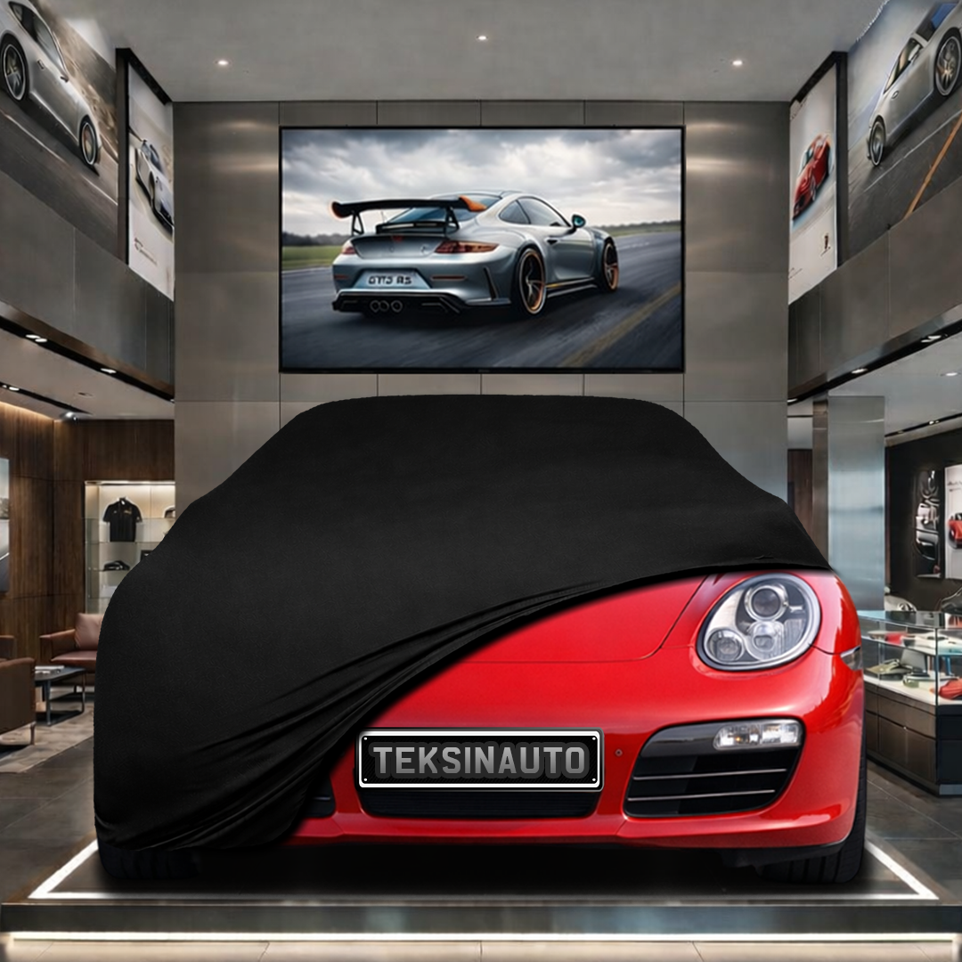 Porsche Boxster 987 (2004-2012) Custom Fit Indoor Car Cover Soft Stretch Black Gray Blue Red Dust Protection Garage Cover Laser Cut + Bag