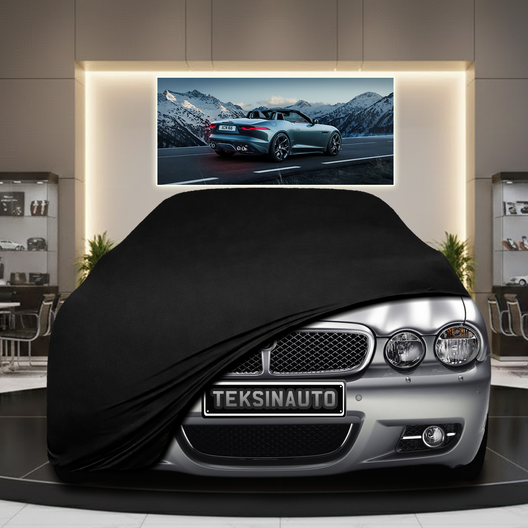 Jaguar XJ (X350) (2003-2006) Custom Fit Indoor Car Cover Soft Stretch Black Gray Blue Red Dust Protection Garage Cover Laser Cut + Bag