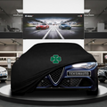 Alfa Romeo Giulia Sedan (2016-) Custom Fit Indoor Car Cover Soft Stretch Black Gray Blue Red Dust Protection Garage Cover Laser Cut + Bag