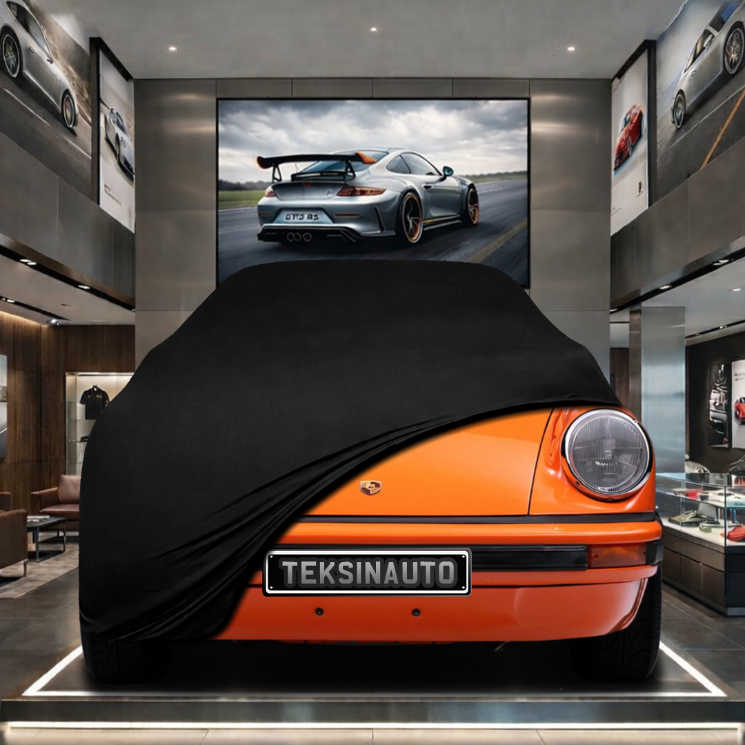 PORSCHE 911 TARGA (G) Custom Fit Indoor Car Cover Soft Stretch Black Gray Blue Red Dust Protection Garage Cover Laser Cut + Bag