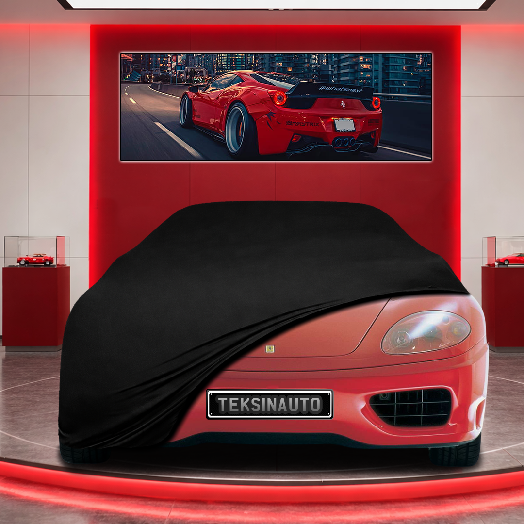 Ferrari 360 Spider Custom Fit Indoor Car Cover Soft Stretch Black Gray Blue Red Dust Protection Garage Cover Laser Cut + Bag