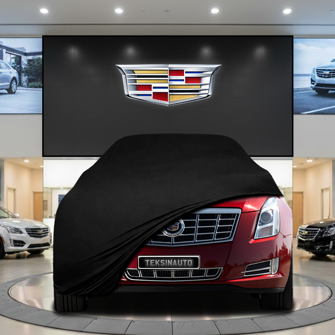 Cadillac XTS (2012-2019) Custom Fit Indoor Car Cover Soft Stretch Black Gray Blue Red Dust Protection Garage Cover Laser Cut + Bag
