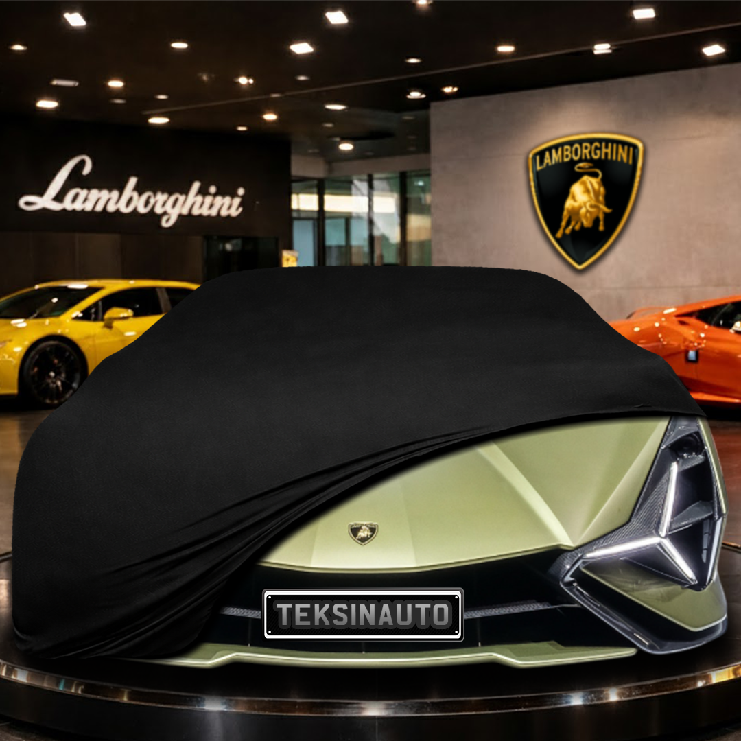 Lamborghini Sian (2019-2022) Custom Fit Indoor Car Cover Soft Stretch Black Gray Blue Red Dust Protection Garage Cover Laser Cut + Bag