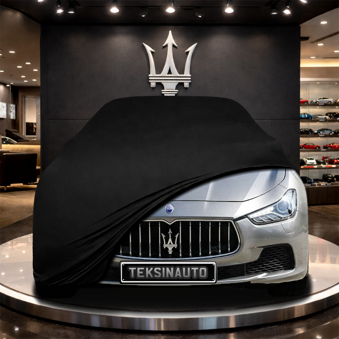 MASERATİ GHİBLİ M157 (2017-) Custom Fit Indoor Car Cover Soft Stretch Black Gray Blue Red Dust Protection Garage Cover Laser Cut + Bag