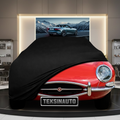 JAGUAR E-TYPE 1961-1975 Custom Fit Indoor Car Cover Soft Stretch Black Gray Blue Red Dust Protection Garage Cover Laser Cut + Bag