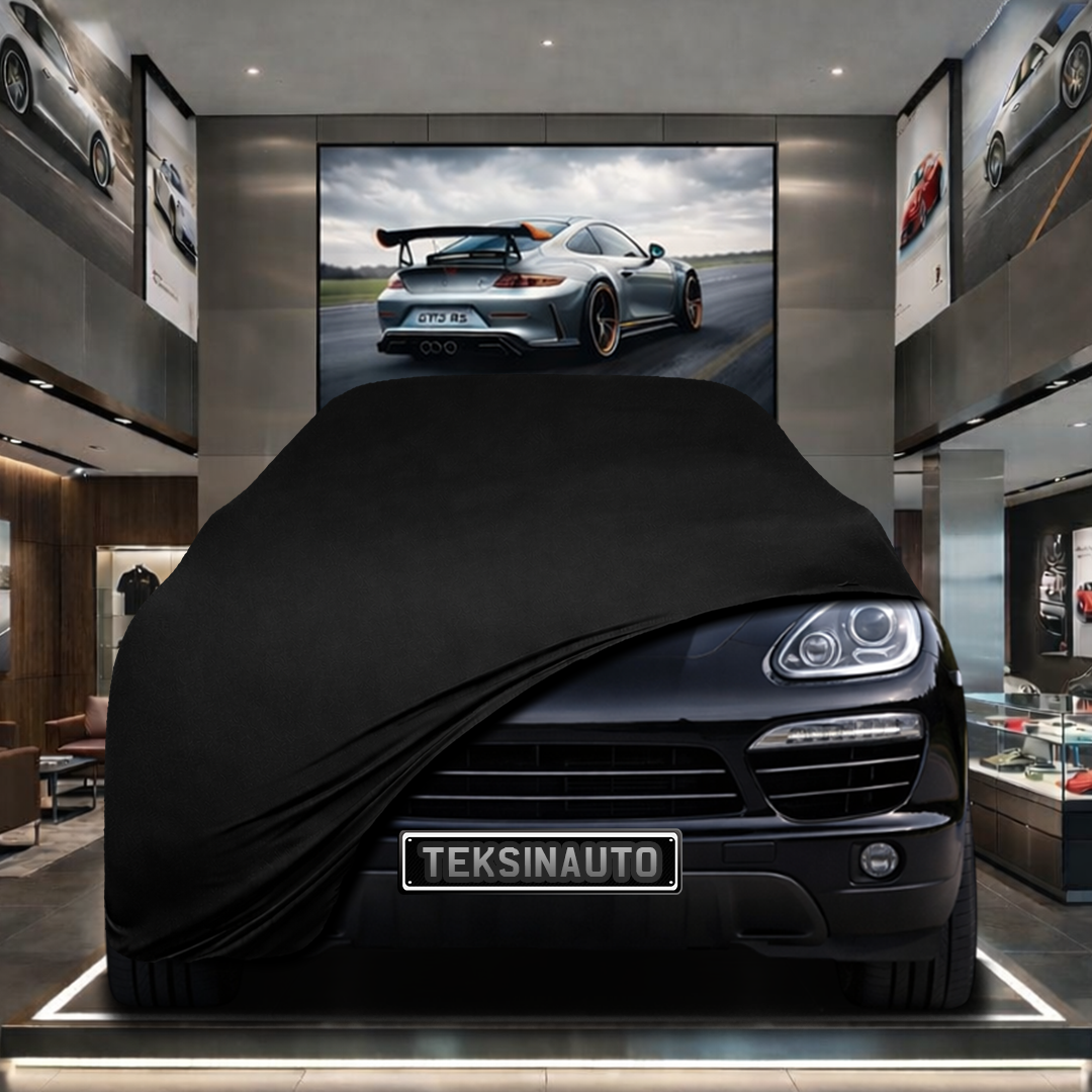 Porsche Cayenne 2 (2014-2017) Custom Fit Indoor Car Cover Soft Stretch Black Gray Blue Red Dust Protection Garage Cover Laser Cut + Bag