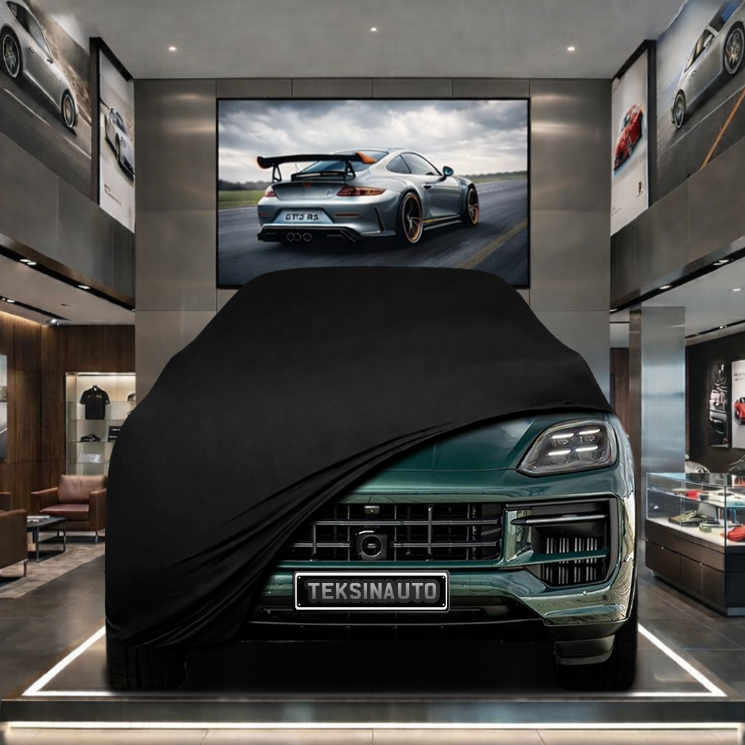 PORSCHE CAYENNE 3 2023- Custom Fit Indoor Car Cover Soft Stretch Black Gray Blue Red Dust Protection Garage Cover Laser Cut + Bag
