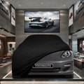 Porsche Panamera (G1-2-G2-2) Custom Fit Indoor Car Cover Soft Stretch Black Gray Blue Red Dust Protection Garage Cover Laser Cut + Bag