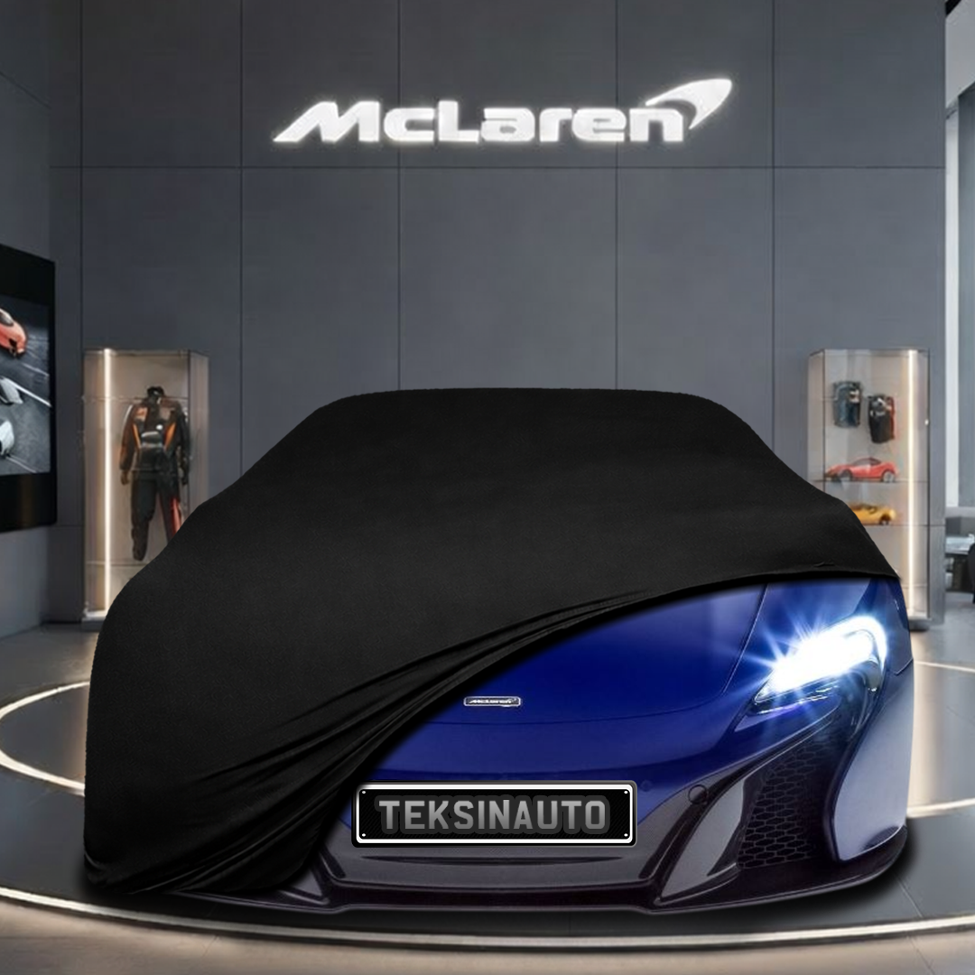 McLaren 625C (2015-2016) Custom Fit Indoor Car Cover Soft Stretch Black Gray Blue Red Dust Protection Garage Cover Laser Cut + Bag