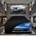 PORSCHE 911 996 1997-2001 Custom Fit Indoor Car Cover Soft Stretch Black Gray Blue Red Dust Protection Garage Cover Laser Cut + Bag