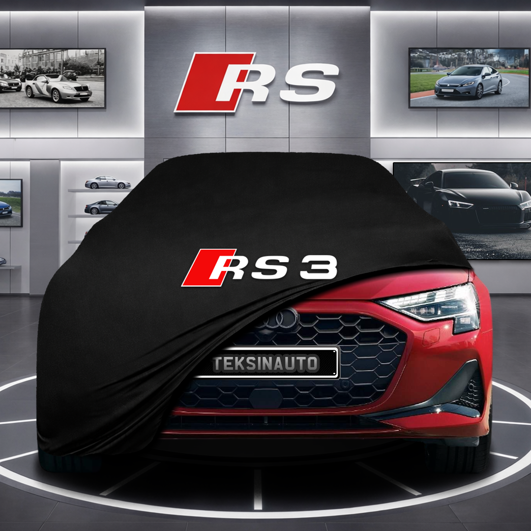 AUDİ A3 8Y Custom Fit Indoor Car Cover Soft Stretch Black Gray Blue Red Dust Protection Garage Cover Laser Cut + Bag