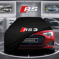 AUDİ A3 8Y Custom Fit Indoor Car Cover Soft Stretch Black Gray Blue Red Dust Protection Garage Cover Laser Cut + Bag