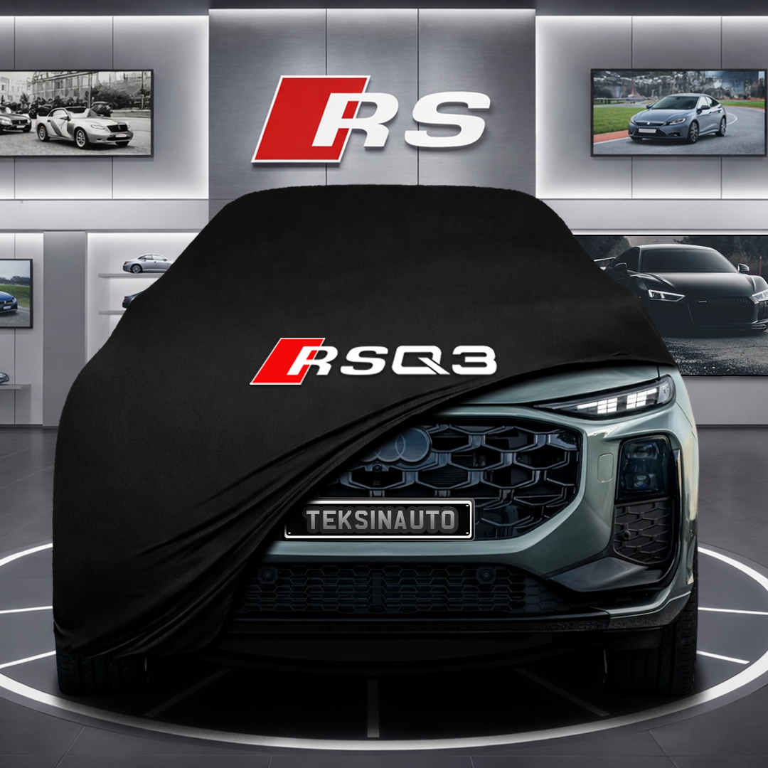 AUDİ Q3 FJ Custom Fit Indoor Car Cover Soft Stretch Black Gray Blue Red Dust Protection Garage Cover Laser Cut + Bag