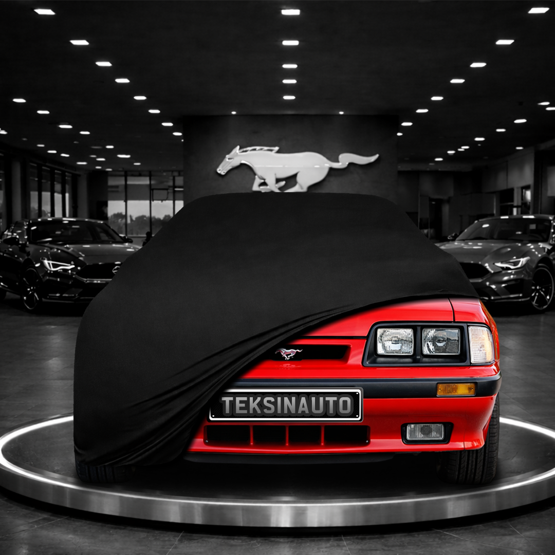MUSTANG 3 1979-1993 Custom Fit Indoor Car Cover Soft Stretch Black Gray Blue Red Dust Protection Garage Cover Laser Cut + Bag