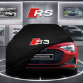 AUDİ A3 8Y Custom Fit Indoor Car Cover Soft Stretch Black Gray Blue Red Dust Protection Garage Cover Laser Cut + Bag